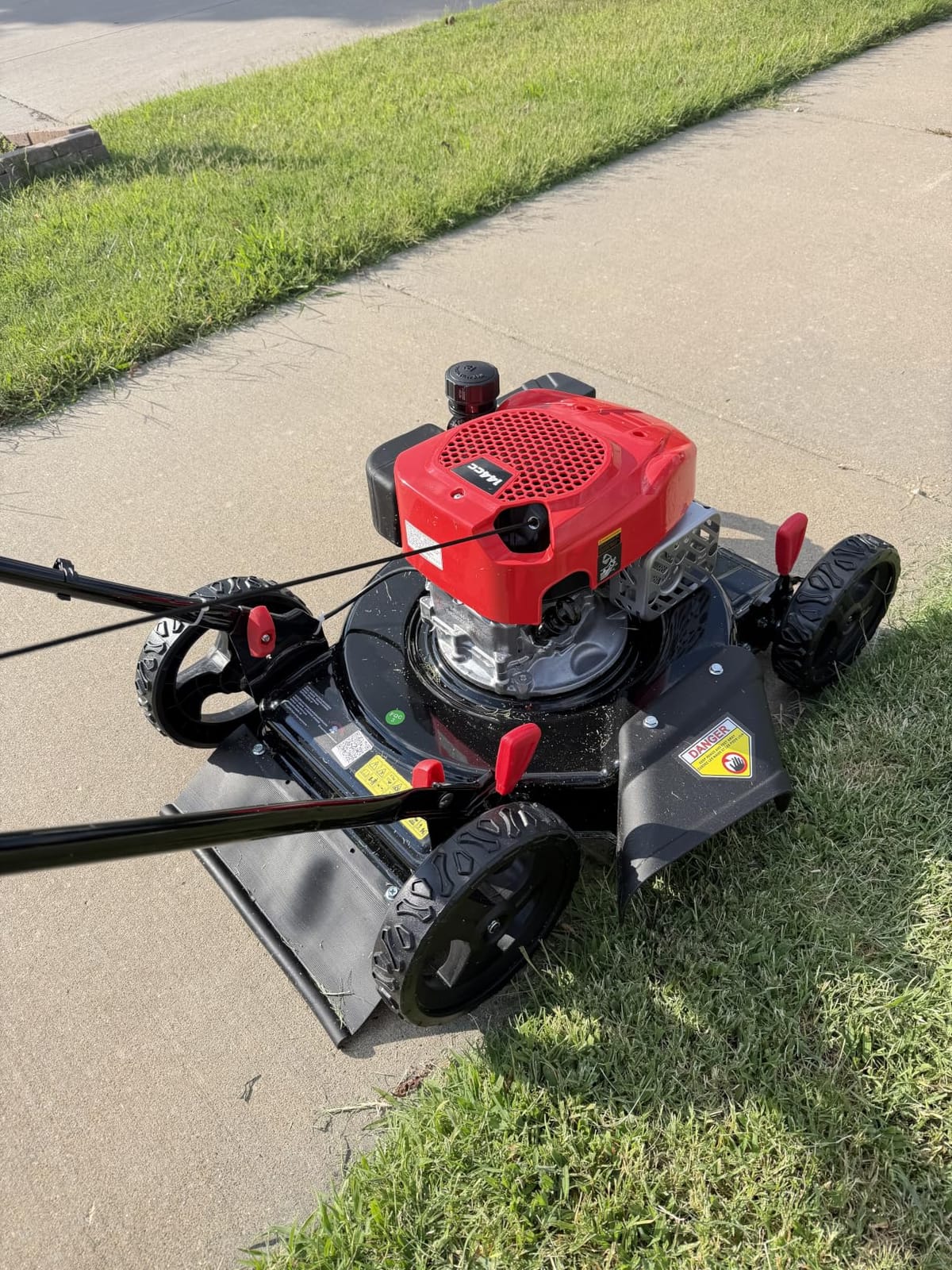 PowerSmart EasyCut 18-Inch Gas Lawn Mower, 144cc 4-Cycle Engine, Walk-Behind Push Lawn Mower, Side Discharge, 5-Position Height Adjustment, Ideal for Small Yards customer photo 2