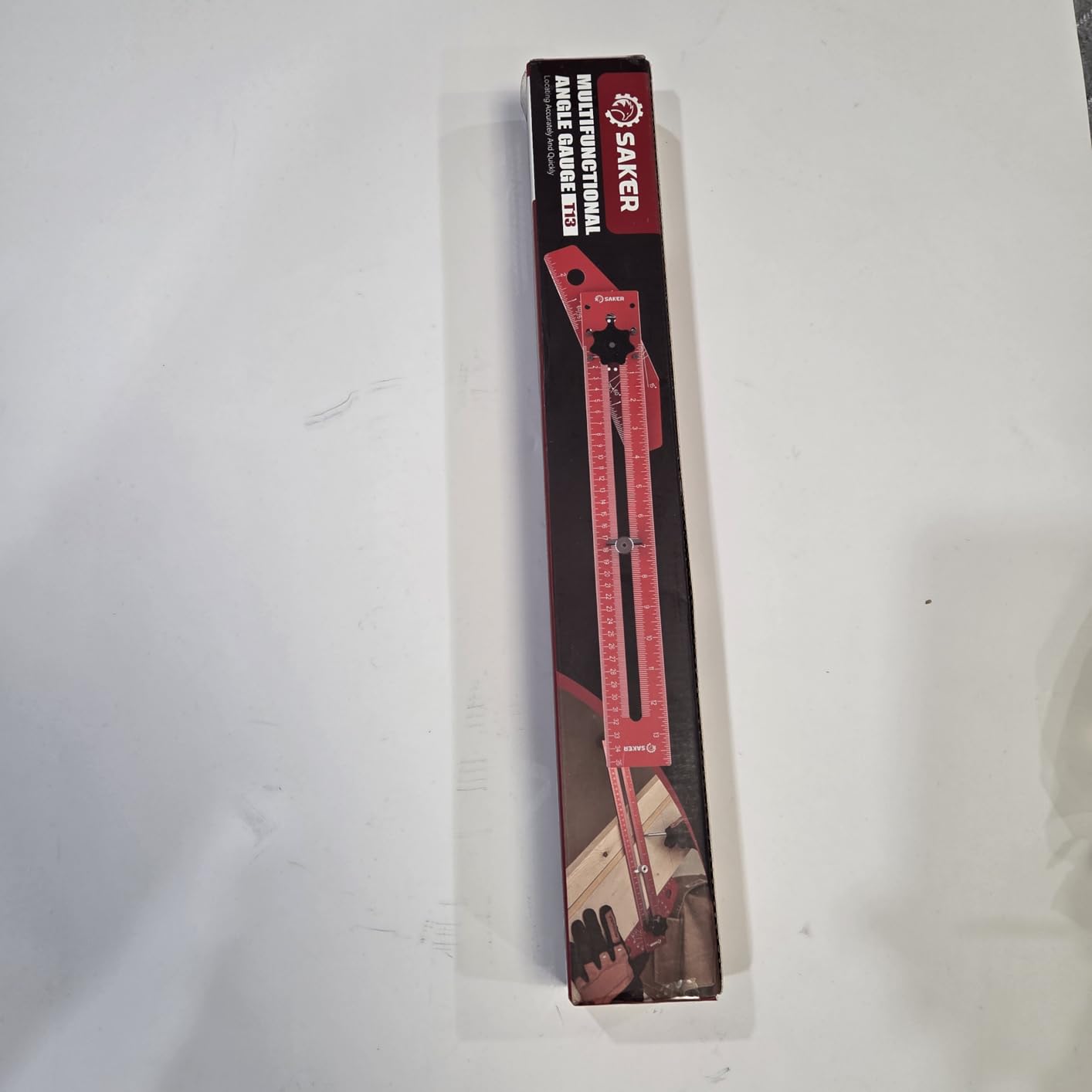 Saker Woodworking Scriber Marking Line Ruler,Aluminum Alloy T-Square customer photo 1