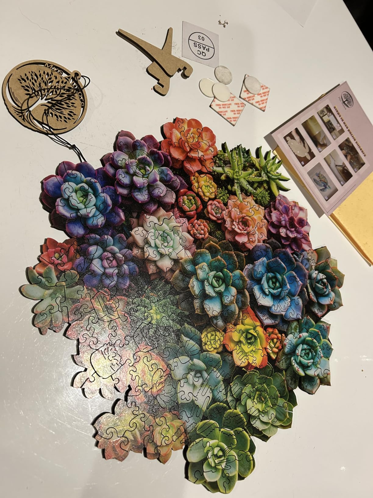 Mys Aurora Puzzles for Adults Cactus Flower Wooden Puzzles, 200 Pieces customer photo 2