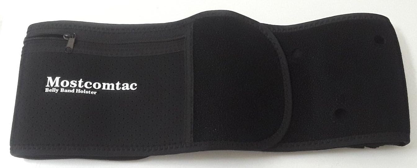 Mostcomtac Belly Band Holster for Men Women, Gun Holster for Comfortable Carry, Breathable Neoprene Waistband Holster Fits Glock 19 17 42 43 43x, Taurus, Ruger LCP, S&W M&P Shield and Most Handguns customer photo 1