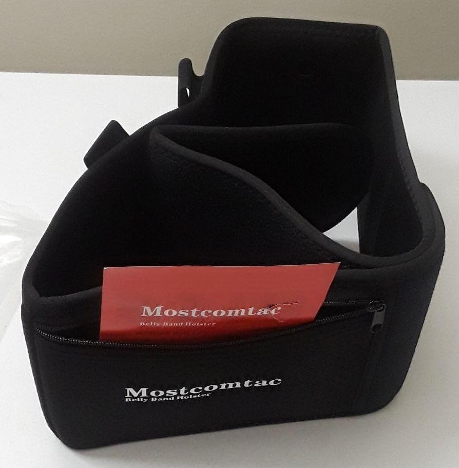 Mostcomtac Belly Band Holster for Men Women, Gun Holster for Comfortable Carry, Breathable Neoprene Waistband Holster Fits Glock 19 17 42 43 43x, Taurus, Ruger LCP, S&W M&P Shield and Most Handguns customer photo 2