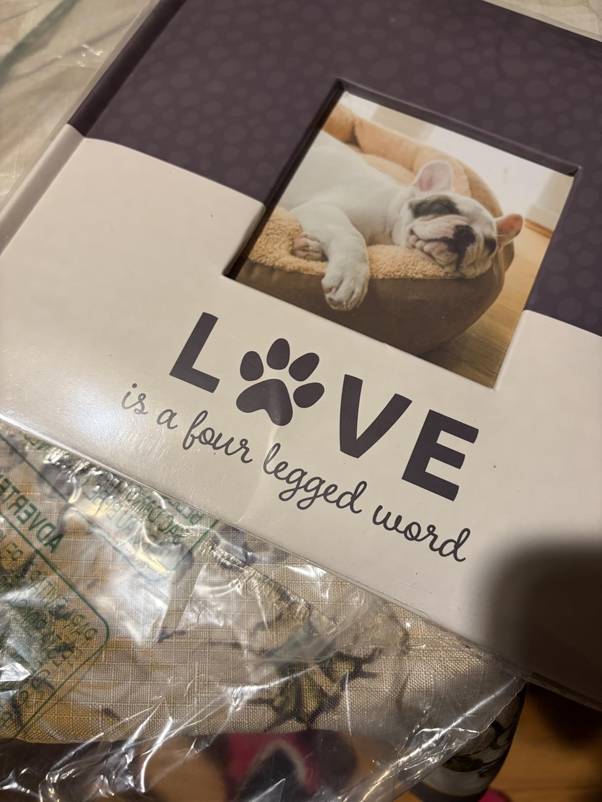 MCS Love Is A Four Legged Word Photo Album, 200-Pocket, Cream, Memory Book | Dog And Cat Memory Book For Pet Owners With Memo Space, Clear Side-Loading Pockets, Thoughtful Gift For Animal Lovers customer photo 1