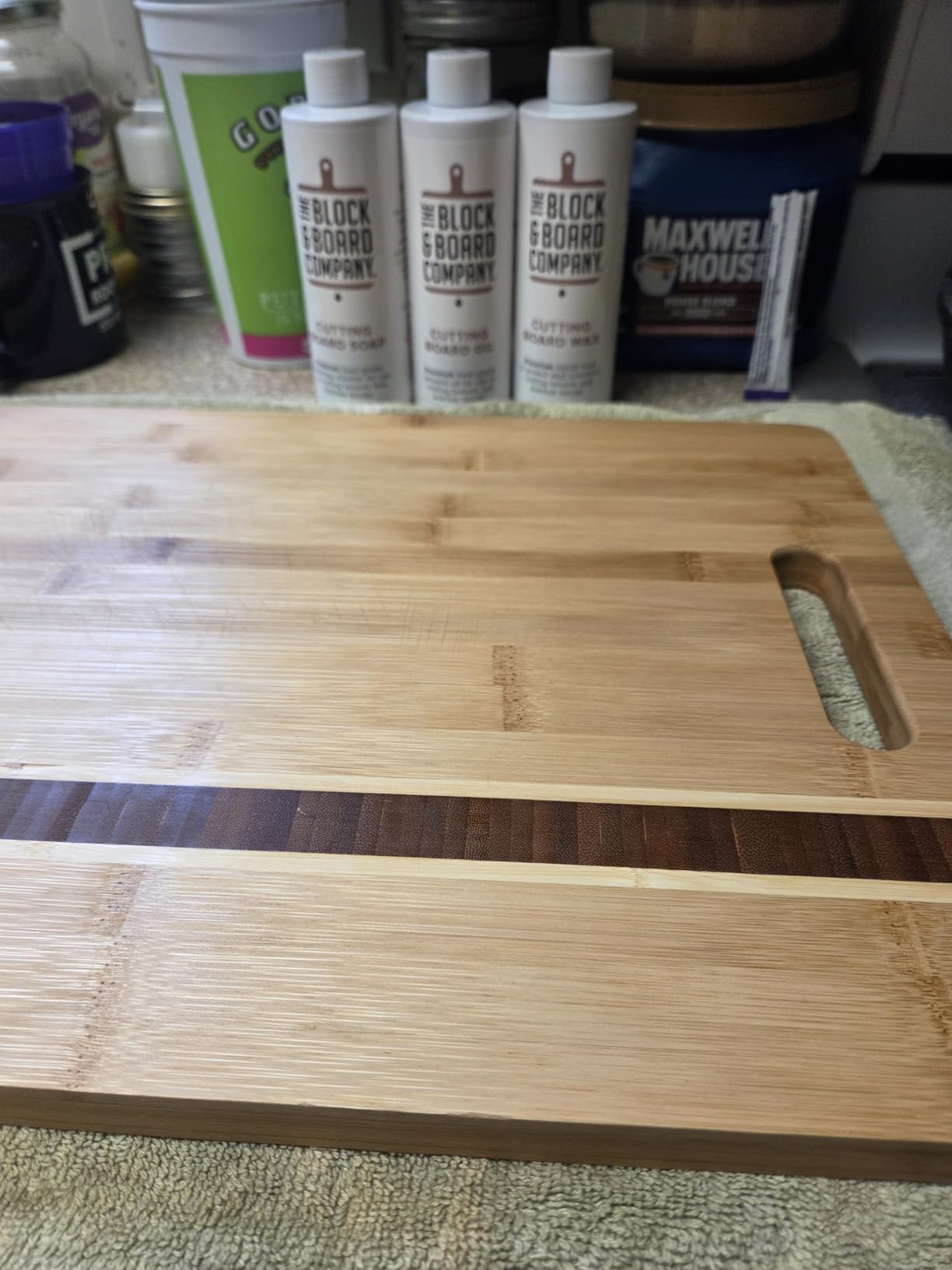 The Block & Board Company Specialist Chopping Board Complete Kit Food Grade Soap, Wax & Oil | Cleans, Nourishes, Seals & Protects Wood, Butcher Blocks, Countertops & Utensils | 3 Piece Set customer photo 1