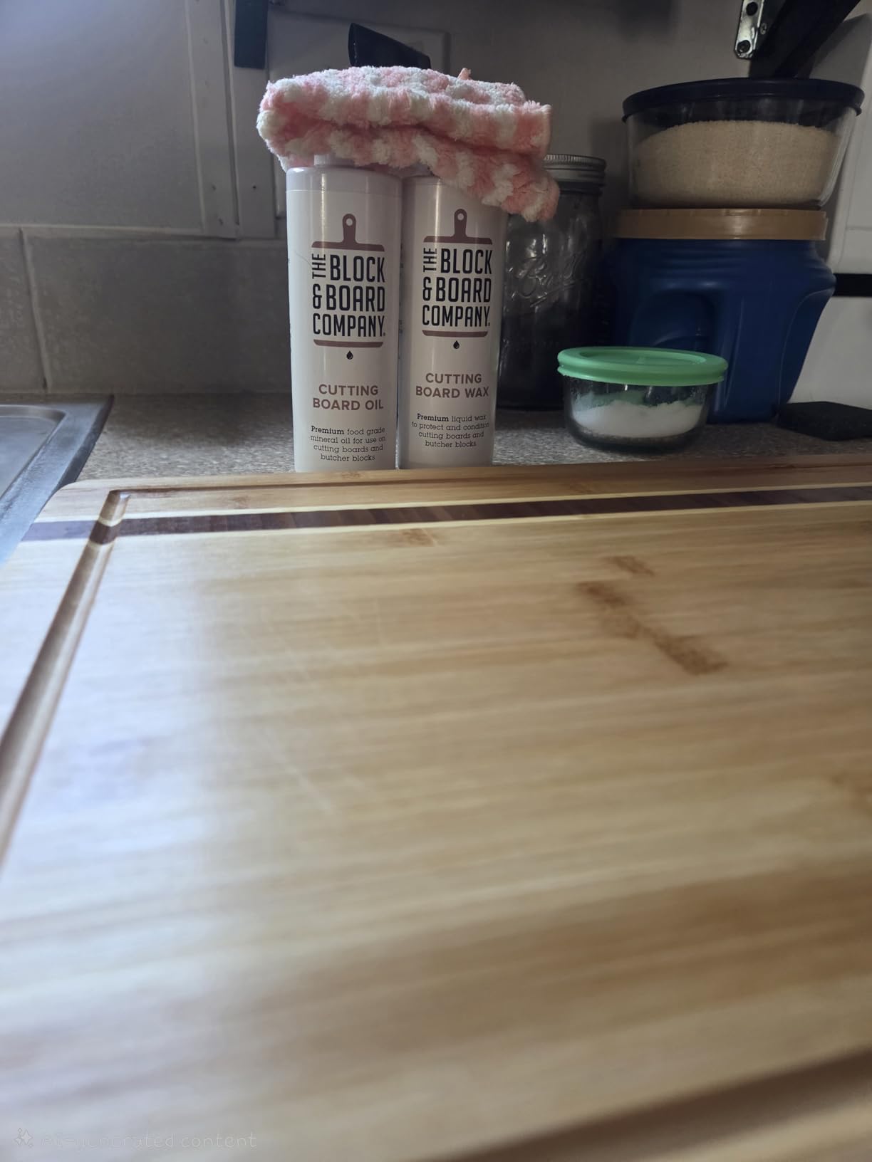 The Block & Board Company Specialist Chopping Board Complete Kit Food Grade Soap, Wax & Oil | Cleans, Nourishes, Seals & Protects Wood, Butcher Blocks, Countertops & Utensils | 3 Piece Set customer photo 2