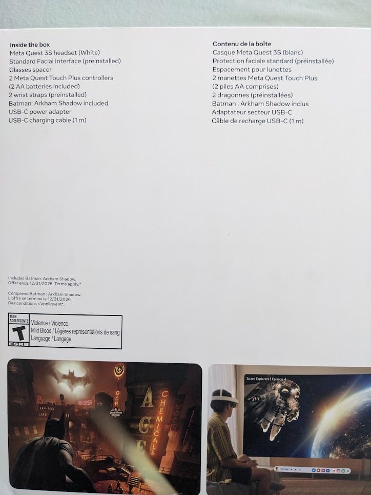 Meta Quest 3S 128GB | VR Headset — Get Batman: Arkham Shadow Included customer photo 2