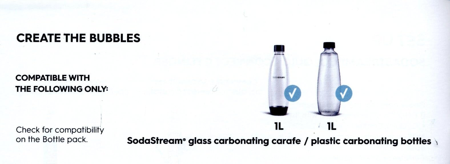 SodaStream E-Duo Sparkling Water Maker (Black) with 60L CO2, 1 BPA- Free Carbonating Bottle and (1)1L Glass Bottle customer photo 2