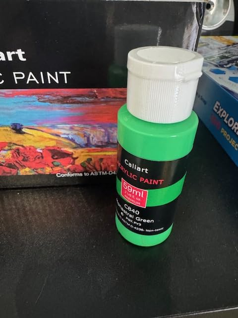 Caliart 36 Colors Acrylic Paint Set with 12 Brushes customer photo 2