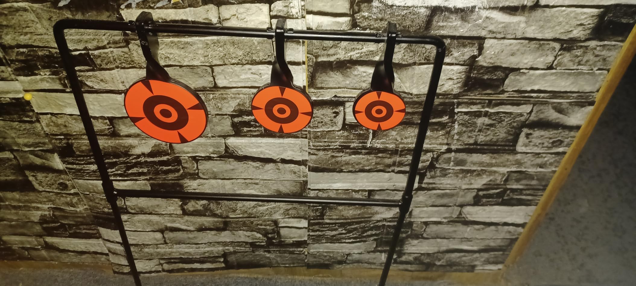 3/8'' Thick Metal High Caliber Spinner Target, Heavy Metal Spinner Auto Reset Steel Target for Centerfire Handguns Up to .44 Magnum Outdoor Target Shooting Range customer photo 2