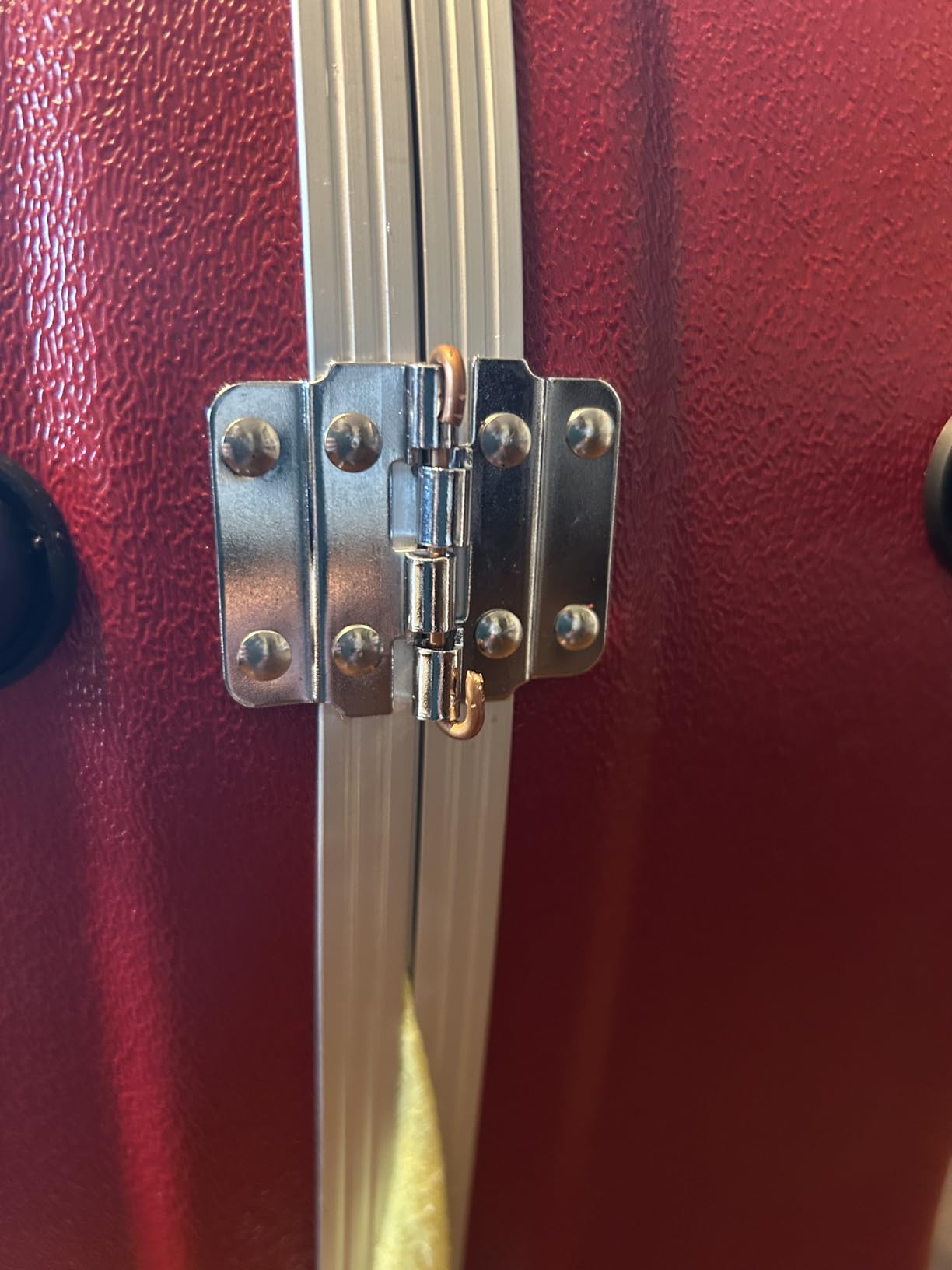Crossrock ABS Cello Case for 4/4 & 3/4 Size | Champagne Matte Finish, Wine Red Velvet Interior, Molded Hardshell with Wheels, Lock, Dual Bow Holders & Backpack Straps​ customer photo 1