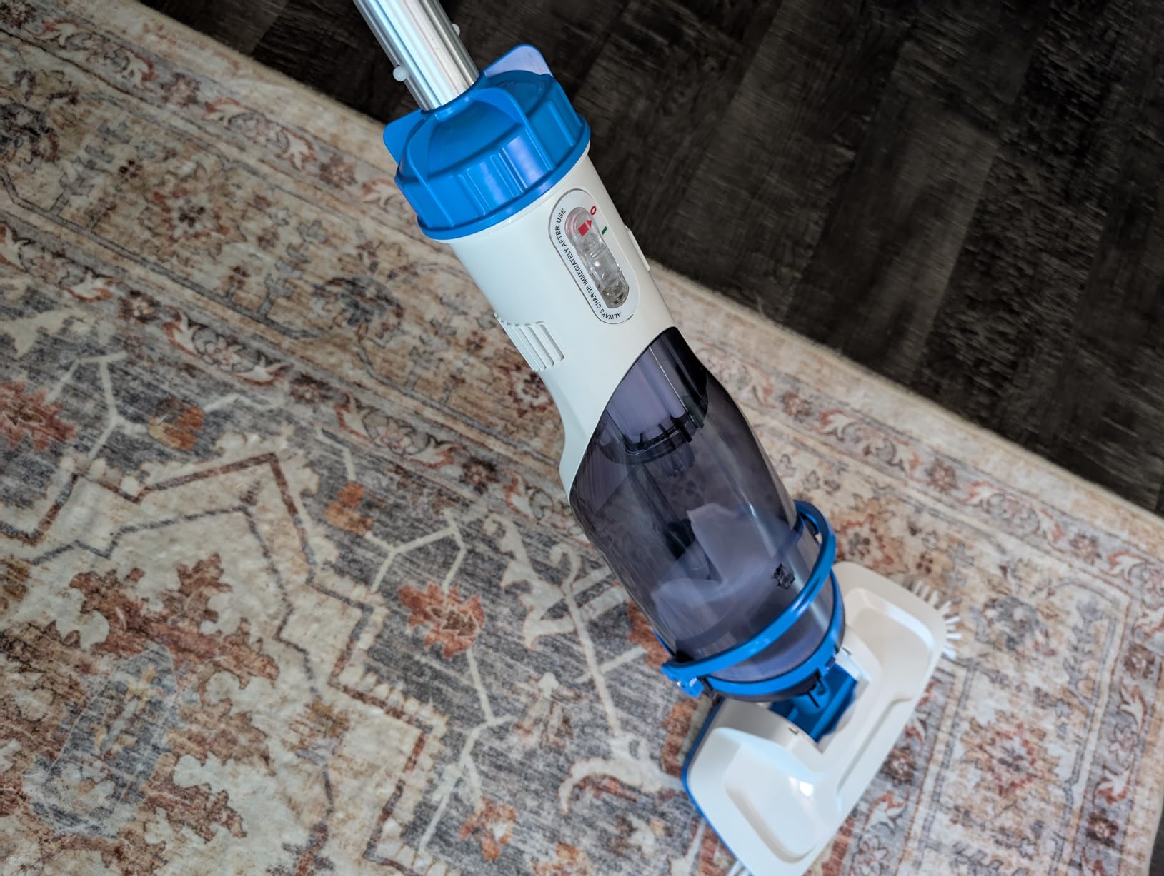 Consciot Pool Vacuum for Above Ground Pool & Inground Pool, Rechargeable Handheld Cleaner with Telescopic Pole,18.5 GPM Suction, 13.4
