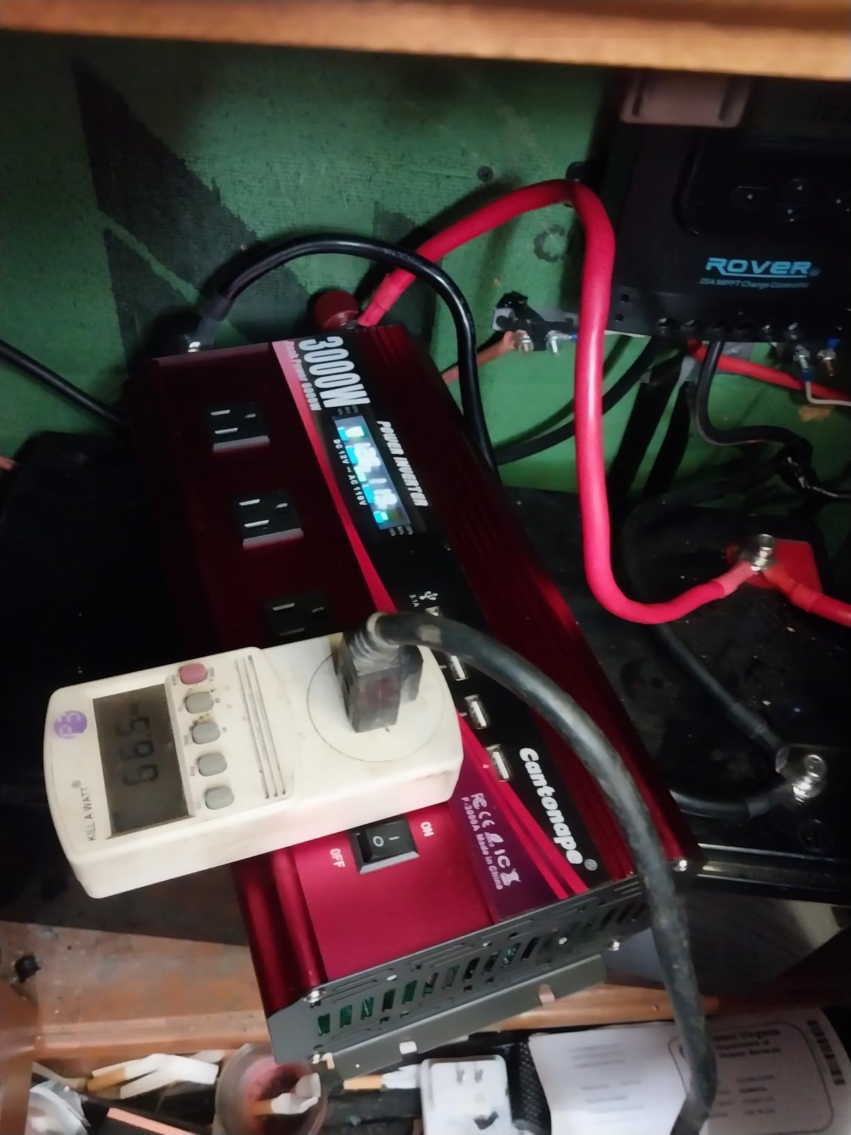 Cantonape 3000W Power Inverter 12V to 110V/120V DC to AC with LCD Display customer photo 2