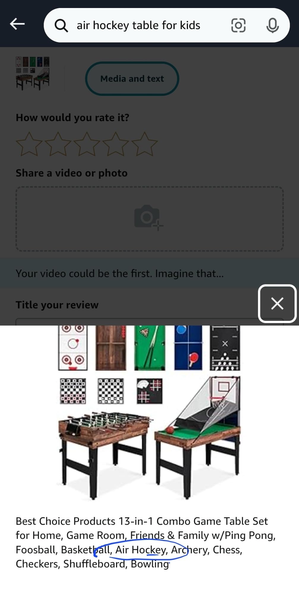 Best Choice Products 13-in-1 Combo Game Table for Kids & Adults, Natural customer photo 2