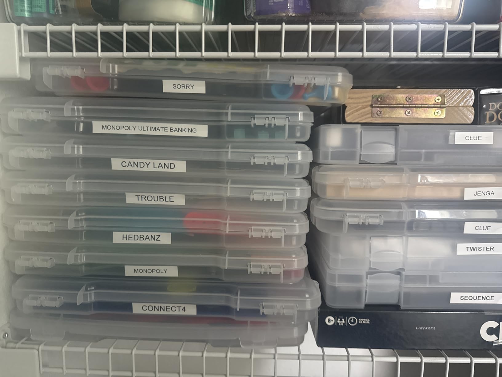 4-Pack Art & Craft Organizer Storage Case - Semi Transparent Stackable Plastic Craft Storage Container, Project Organizer Box Paper Custom Size Fit 8.5 x 11 Paper & More 12.4 x 10.8 x 1.7 In customer photo 2