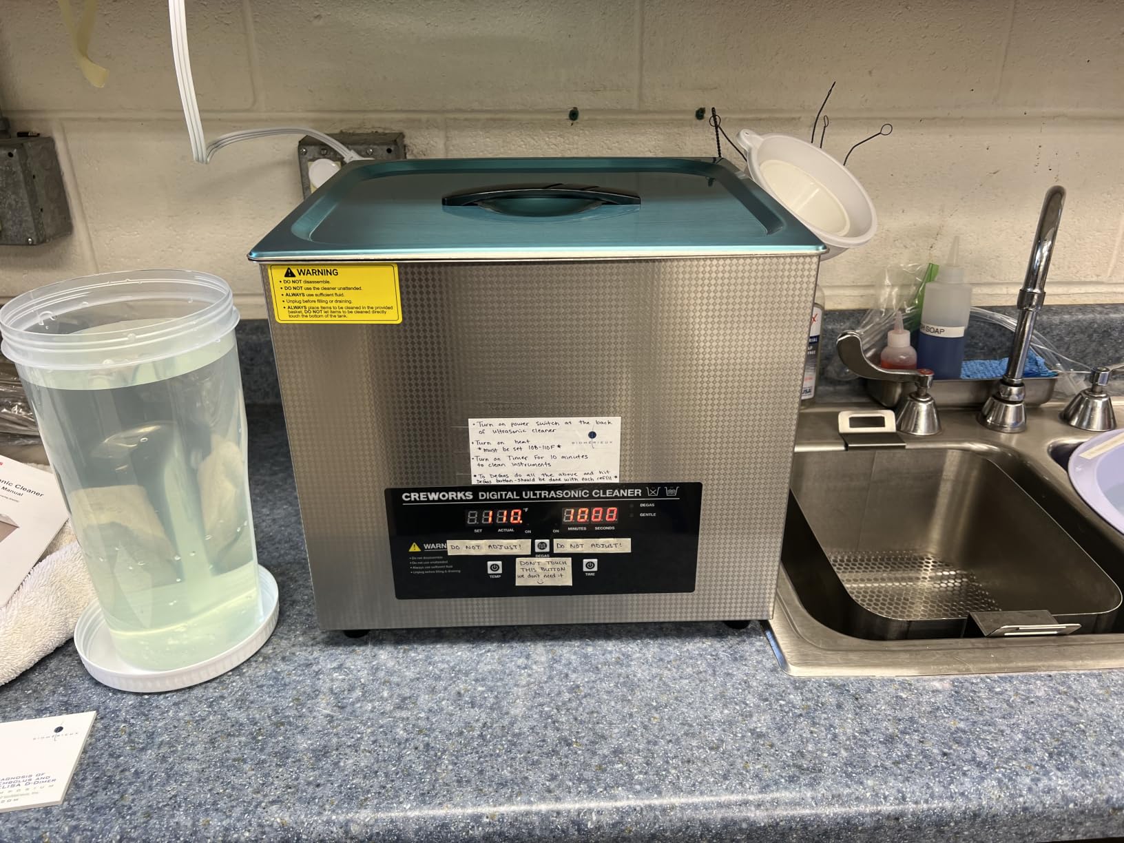CREWORKS 6L Digital Ultrasonic Cleaner with Degas & Gentle Modes, 1.6 gal. Ultrasonic Cleaning Machine, 180W Professional Ultrasound Cleaner with 300W Heater & 1-30 min. Timer for Glasses Toys Tools customer photo 1