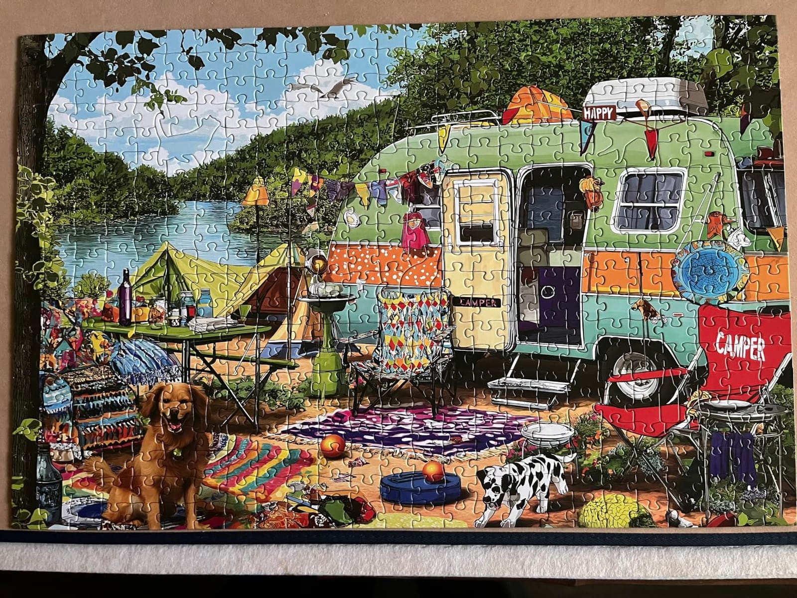 MINIWAN 500 Piece Amalfi Coast Puzzle, Premium Jigsaw Puzzle for Adults, Rustic Style, 23 x 15 Inches customer photo 2