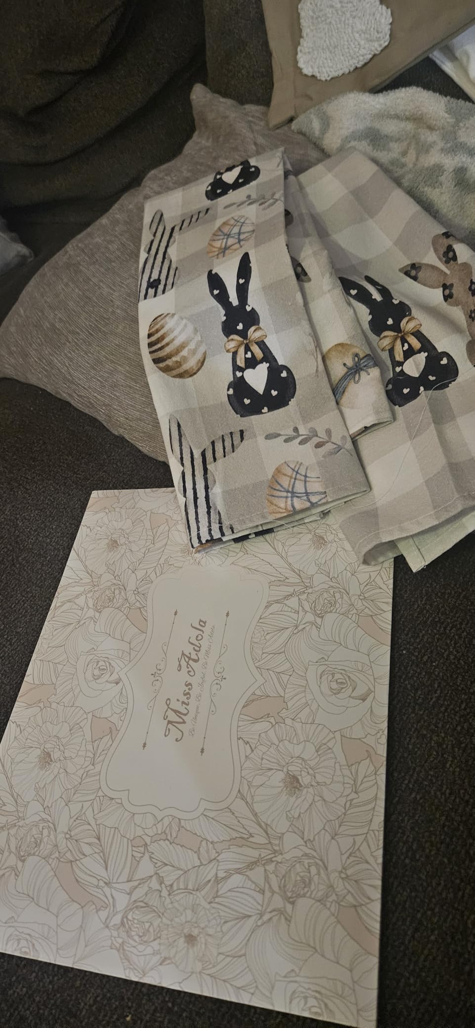 Miss Adola 150GSM Flour Sack Kitchen Towels Set of 2, Dog Lovers | 18