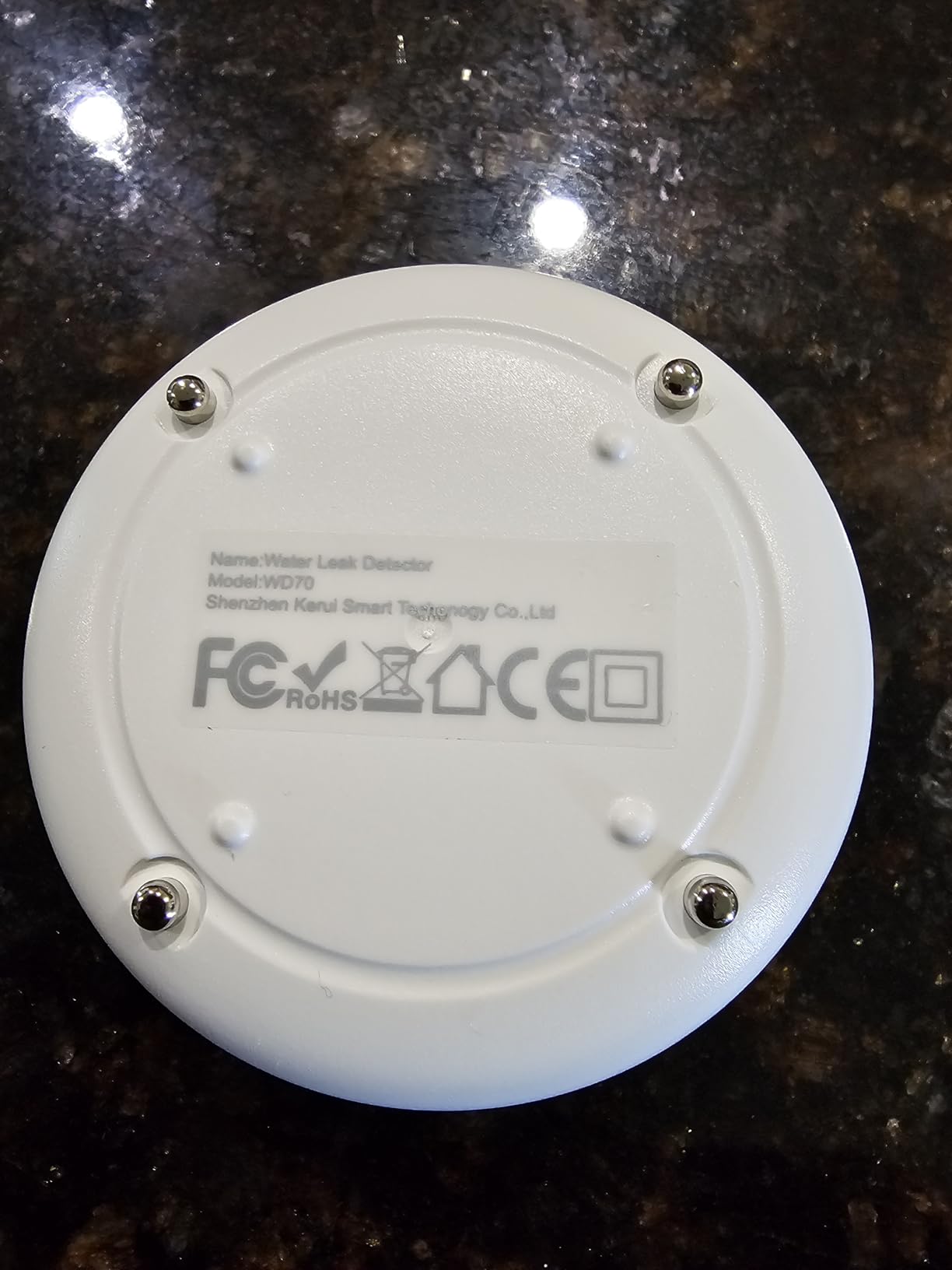 5 Pack Water Leak Alarm Detector, 120dB Loud Alert, IP66 Waterproof customer photo 2