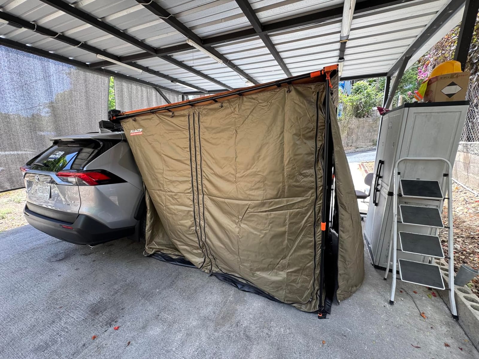 ALL-TOP Awning Room with Floor 6.6' x 8.2' Rip-Stop 210D Oxford Awning Tent with Bug-Resistance Mesh, Waterproof Sun Shelter for Overland, Camping(Black Coating, Room Only) customer photo 1