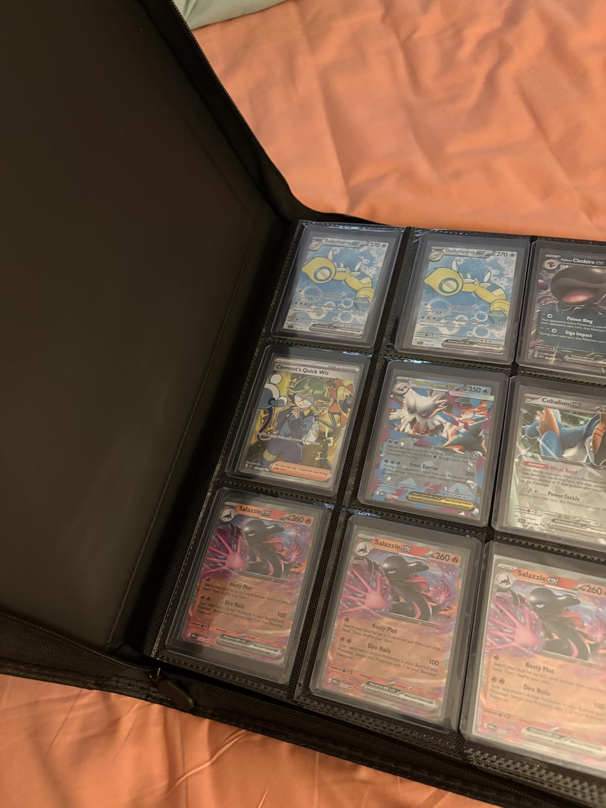 Toploader Binder Holds 324 Toploaders - 20 Toploaders|Waterproof PU Leather + Anti-Yellowing PP Inserts | Ridge Tab Sorting Portable top loader binder for cards(For Sports/Game Cards) customer photo 2