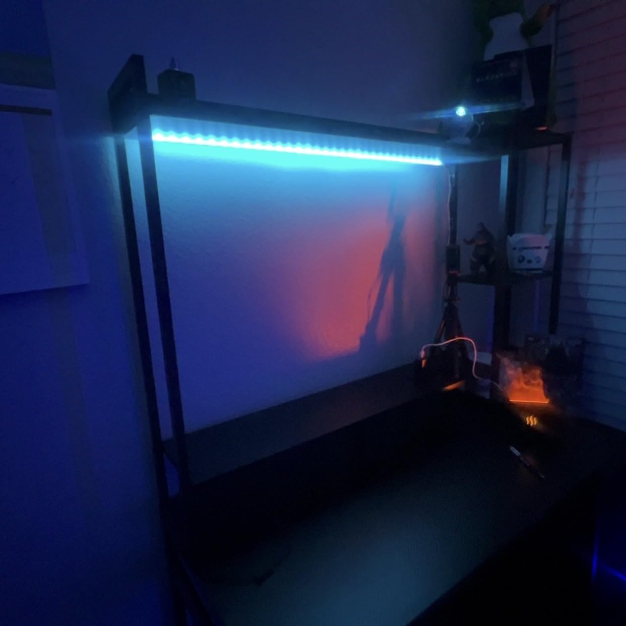 Casaottima 48 Inch Gaming Desk with Shelves & 3 Drawers & LED Light & Hutch customer photo 1