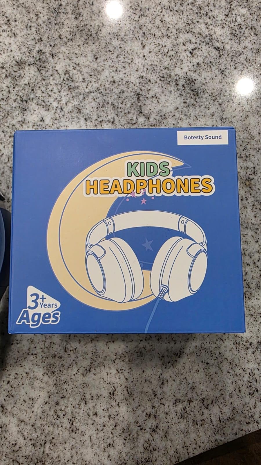 Kids Headphones Wired for School, 3.5mm Safe Volume Limited with Mic, Navy customer photo 2