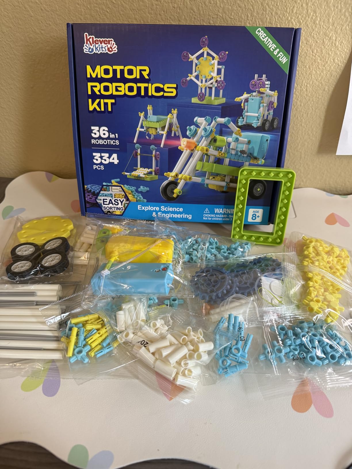 JOVA Klever Kits 36-in-1 Motor Robotic Kits, Make Your Own Kids Craft Kits Educational STEM Toys for Ages 8-13 Boys and Girls, Science Gifts for 8 Years Old customer photo 1