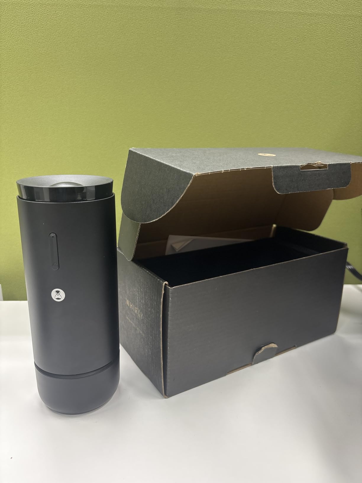 TIMEMORE Burr Coffee Grinder, Portable Electric Grinder with Metal Body, 30 Precise Settings for Espresso to French Press, Low Noise Design, Auto Stop & Clog Protection for Home & Outdoor Use (Black) customer photo 1