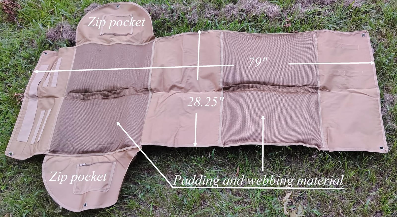 IC ICLOVER Shooting Mat, Tactical Prone Padded Shooting Mats, with 2 Pockets & Molle Webbings & Bipod Holder, Extra Large Non-Slip Waterproof Foldable Pad Blanket for Long Range Rifle Shooting Hunting customer photo 1