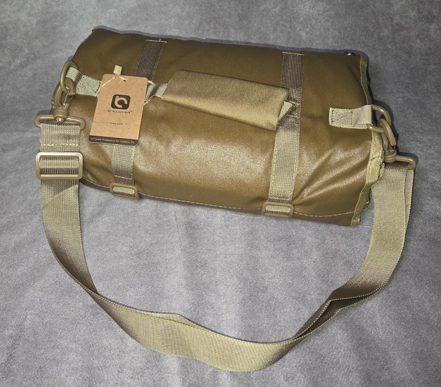 IC ICLOVER Shooting Mat, Tactical Prone Padded Shooting Mats, with 2 Pockets & Molle Webbings & Bipod Holder, Extra Large Non-Slip Waterproof Foldable Pad Blanket for Long Range Rifle Shooting Hunting customer photo 2