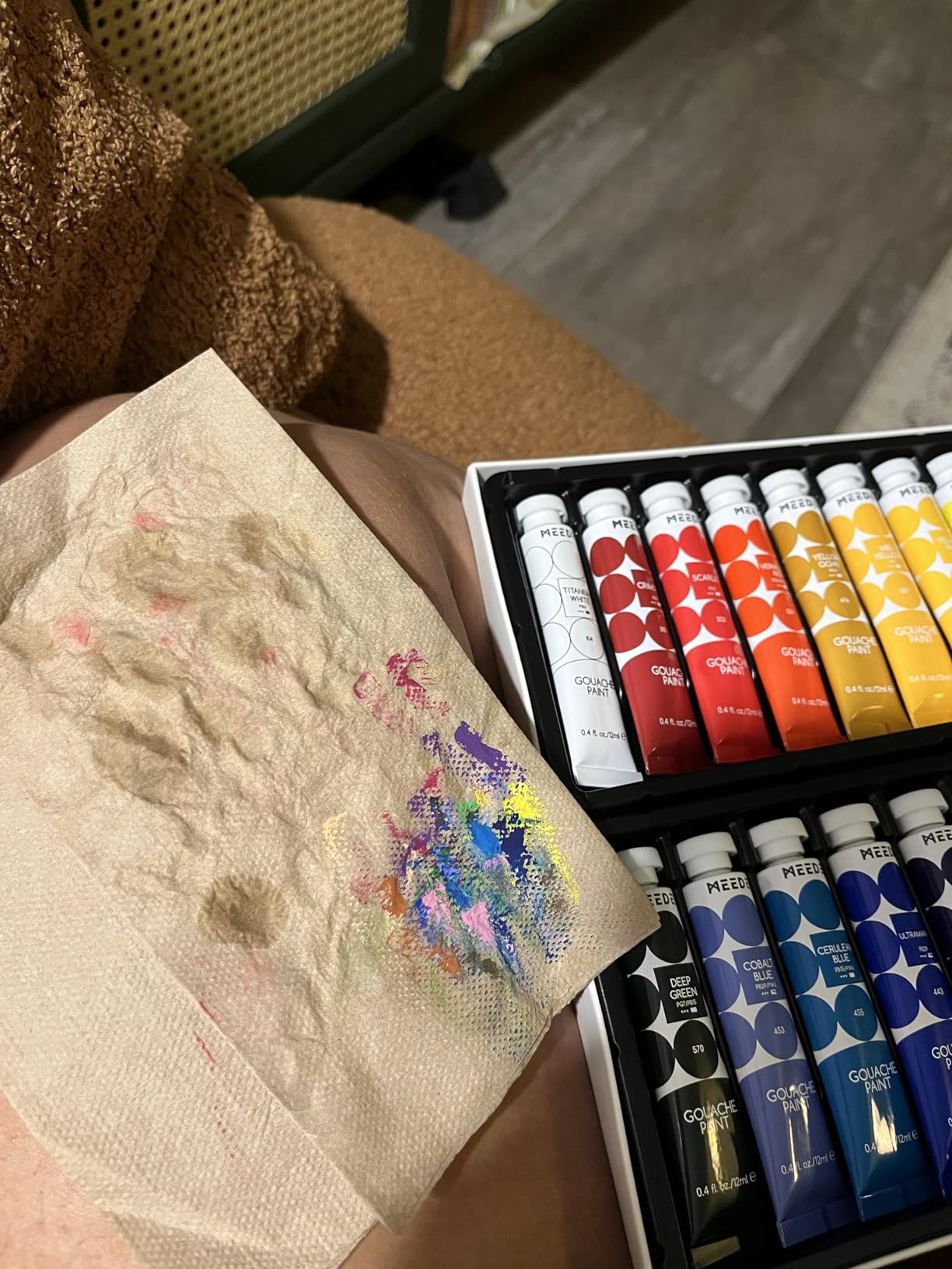 MEEDEN Gouache Paint Tube Set: 48 x 12ml (0.4 oz) Colors Art Paint customer photo 2