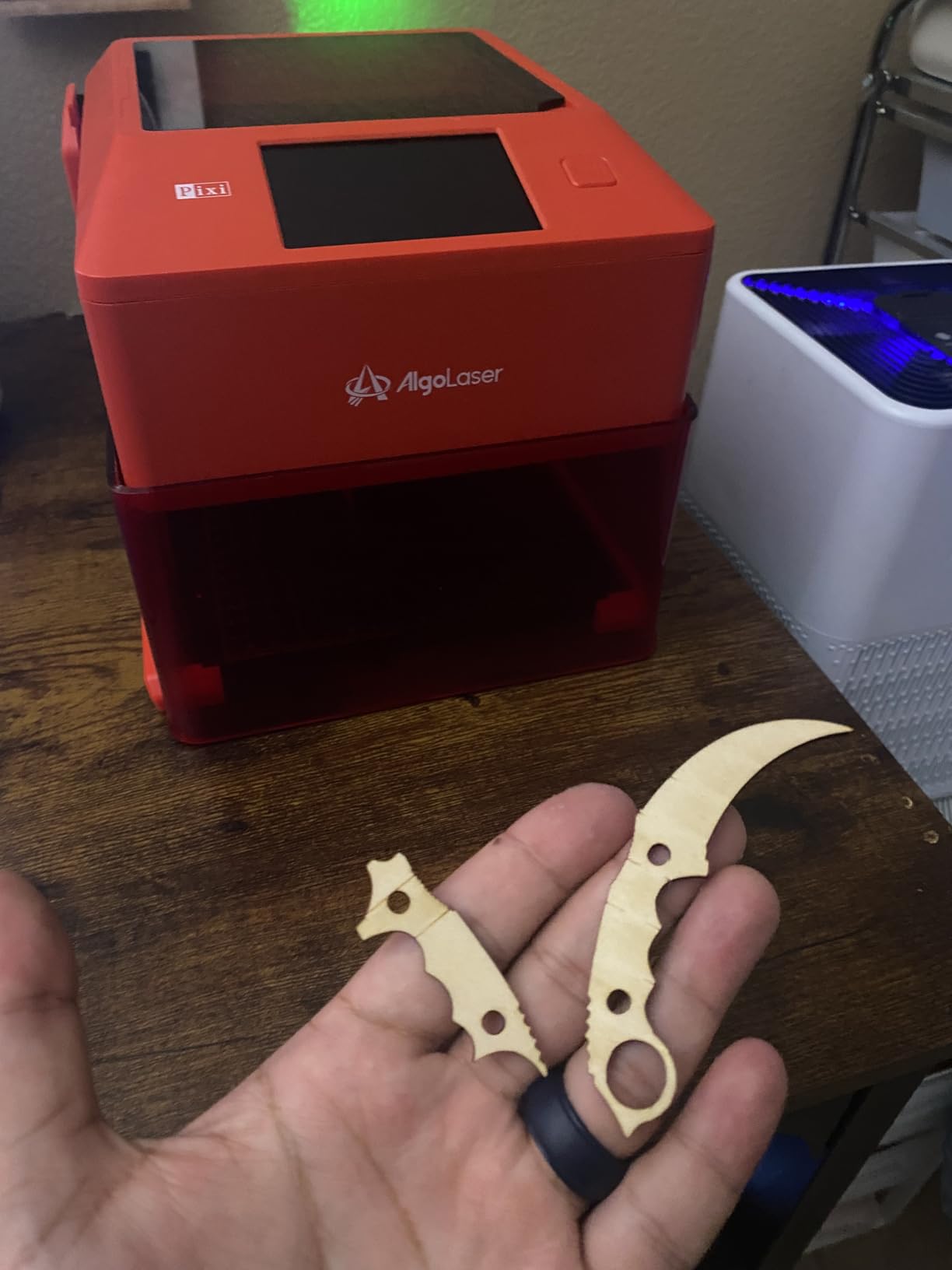 AlgoLaser 10W Portable Laser Engraver Machine: Smart Laser Engraver/Cutter with 3.5