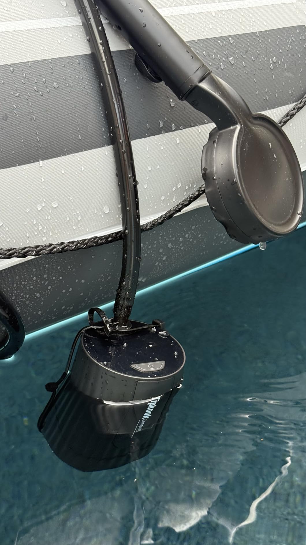 Portable Shower for Camping: 10000 mAh Rechargeable Shower, IPX8 Waterproof,High-Pressure Flow Camp Shower Pump,5-Speed Outdoor Shower with LED Display, Camping Gifts, Dog Bath, Hiking customer photo 2