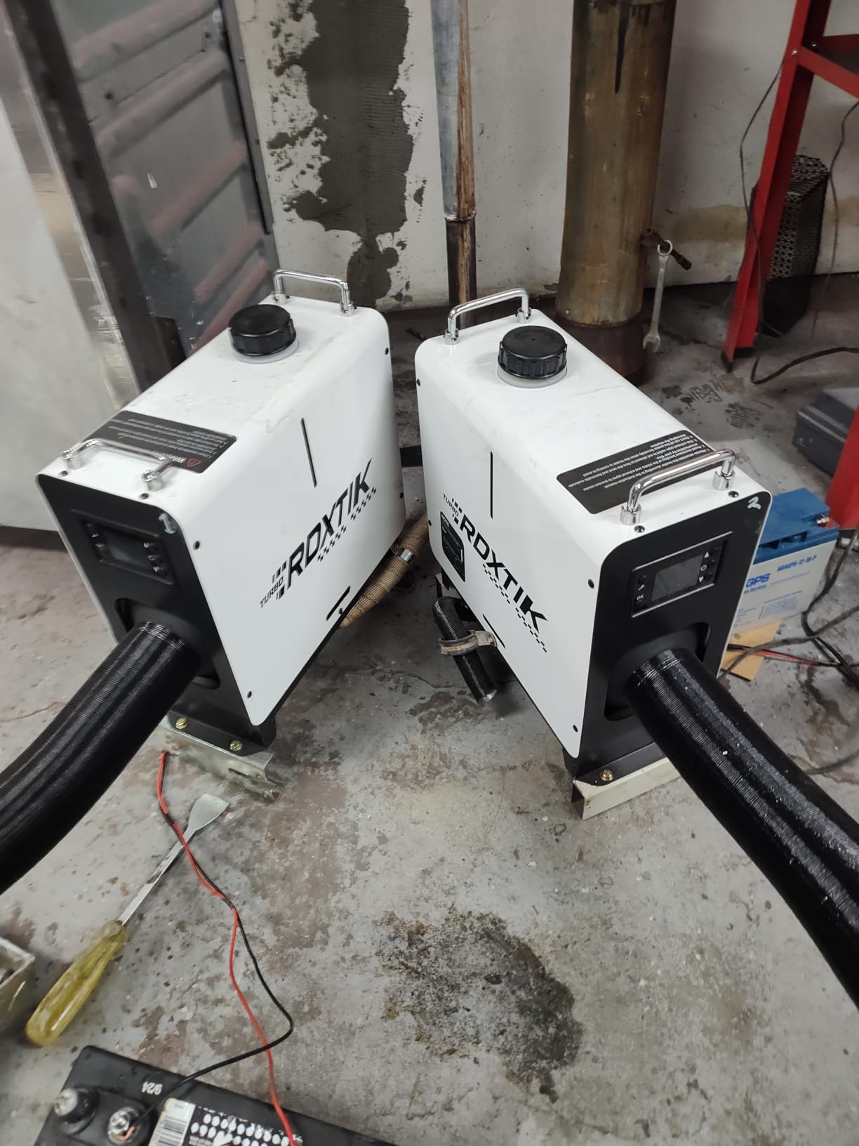 8KW Diesel Heater, 5L 12V/24V All in One Diesel Heater with LCD Switch, Remote Control, Muffler for Truck, RV, Home, Car, Campers, Boat, White customer photo 2