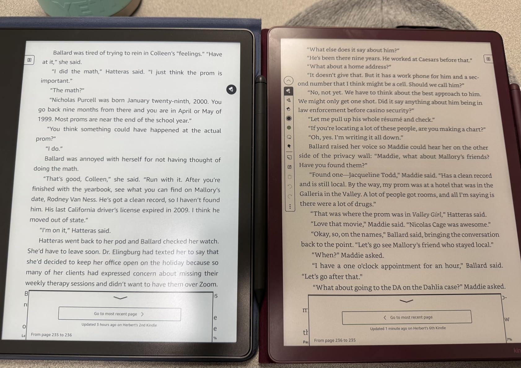 Amazon Kindle Scribe Colorsoft 64GB (newest model) — 11” paper-like color display with front light — One notebook to replace them all — Write in notebooks, docs, and books. Pen included - Graphite customer photo 2