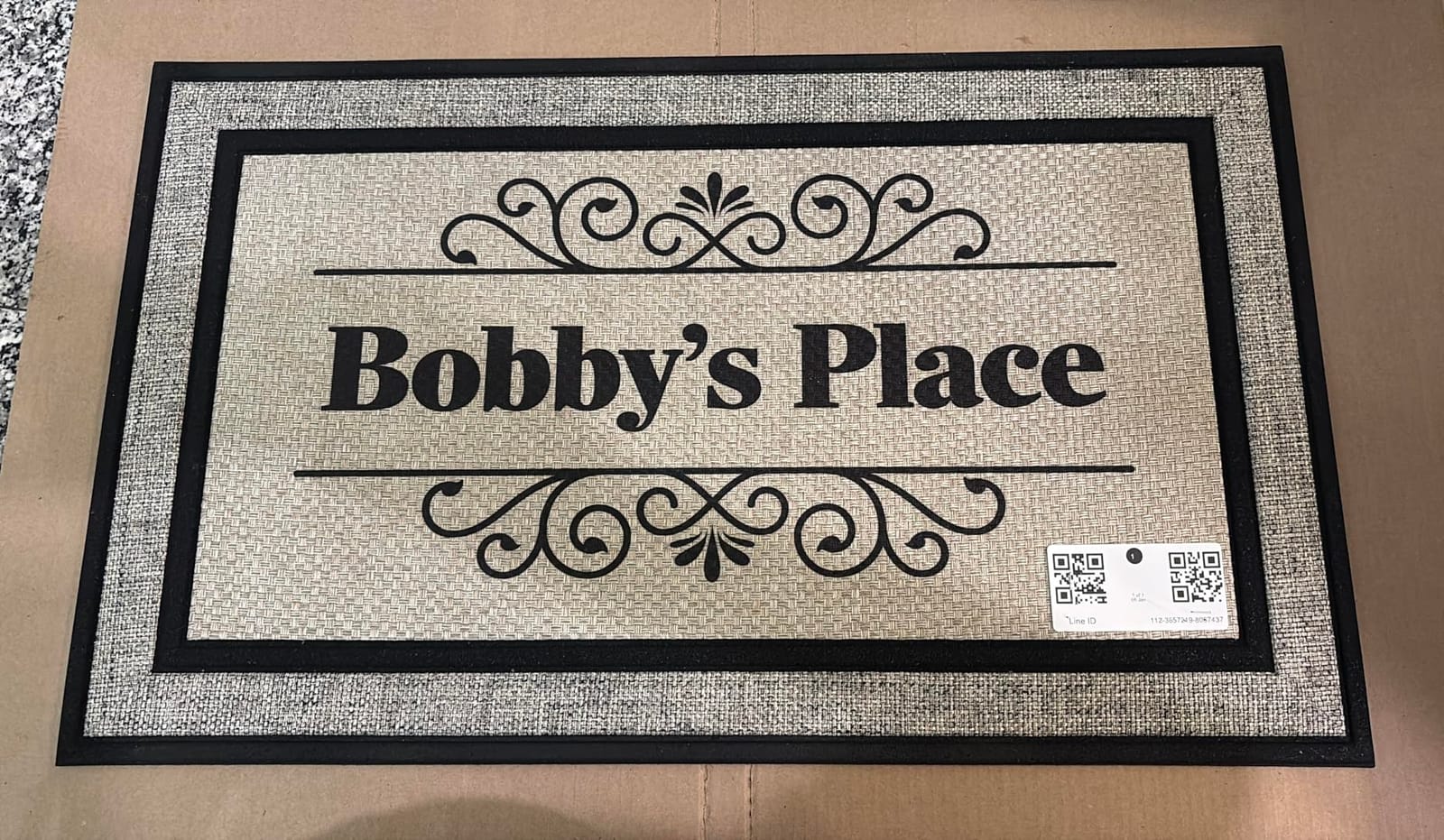 My Sign Center Personalized Doormat, Custom Welcome Home Sweet Home Dog Paw Mat Front Door, Indoor/Outdoor Anti Slip Backing, 18x30 Inches, Polyester Top Made in USA customer photo 2