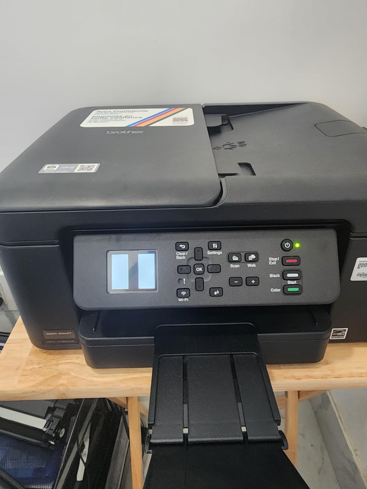 Brother Work Smart 1360 Wireless Color Inkjet All-in-One Print, Scan, Copy customer photo 1