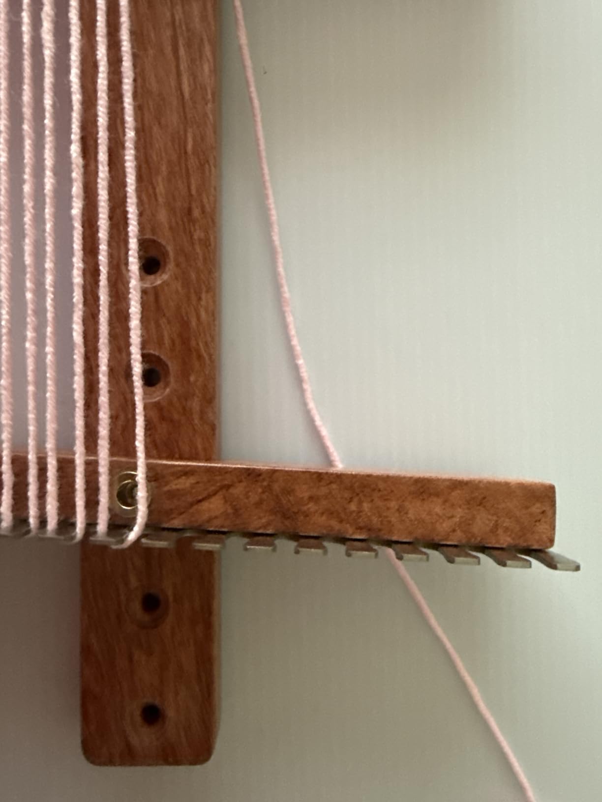 SAVINA Adjustable Tapestry Weaving Loom, 3.5 to11.8in Wooden Frame for Yarn customer photo 2