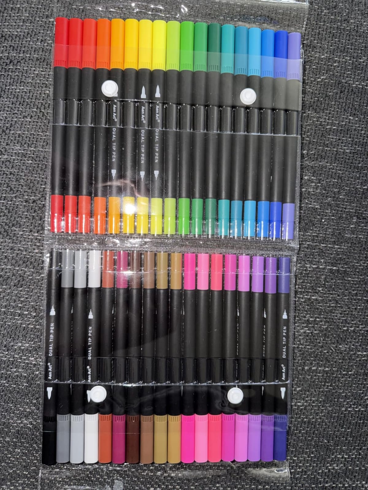 120 Colors Dual Tip Brush Pens Art Markers for Adult Coloring Books, Artist Drawing Sketch Markers Set with Fine & Brush Tip customer photo 1