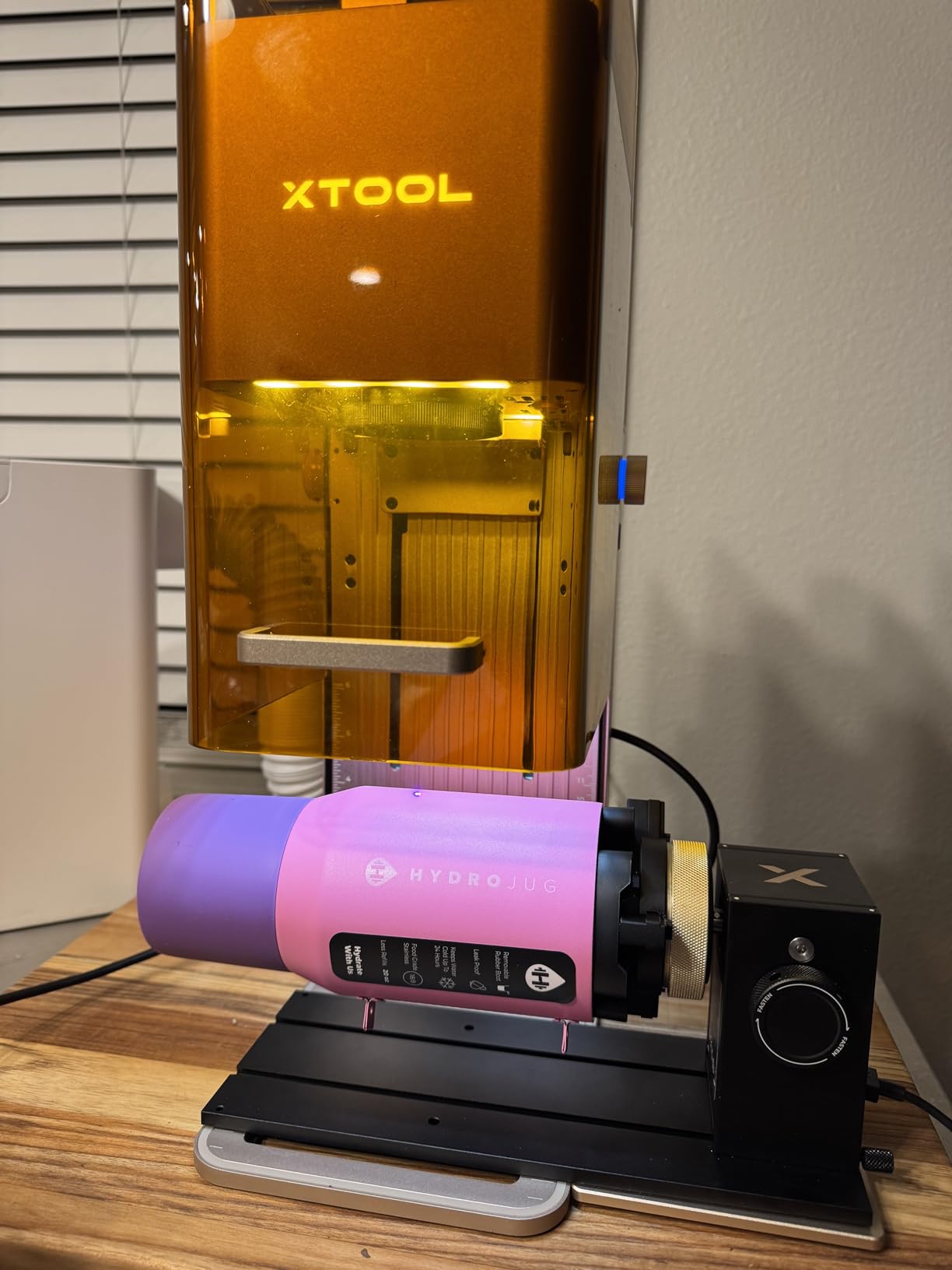 xTool RA3 World's First Smart MagSwap Rotary for xTool P3, F2 Ultra, F1 Ultra, F2 Laser Engraver, 360° LiDAR Mapping Alignment, Intelligent Rotary that Masters Engraving on Rings, Tumblers & Ornaments customer photo 2