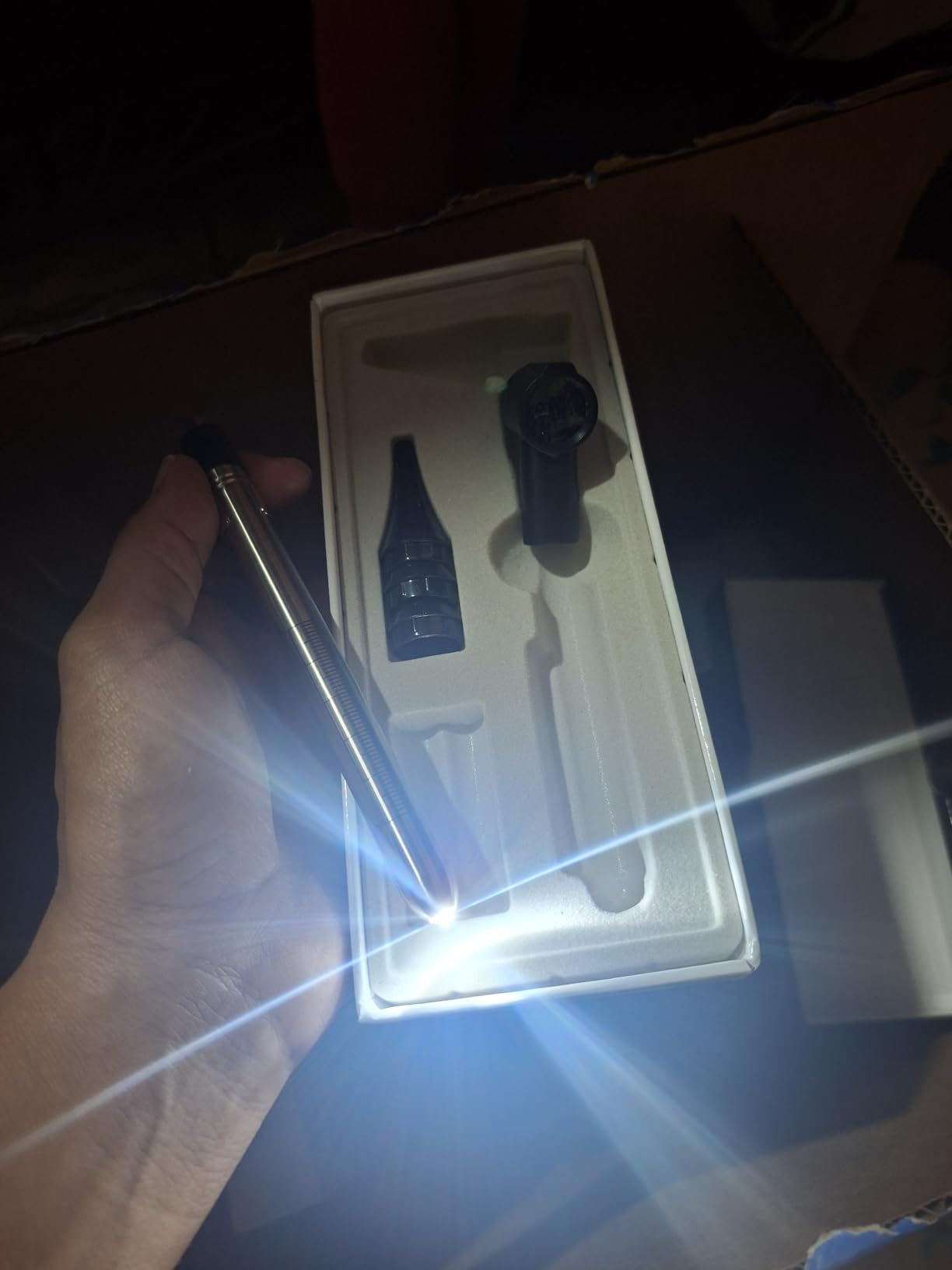 Stainless Steel Mini Diagnostic Otoscope with 3X Magnification, Bright LED Light, Clip and 3 Reusable and Easy-to-Clean Specula Sizes for Kids/Adults & Pet and 2 AAA Batteries customer photo 2