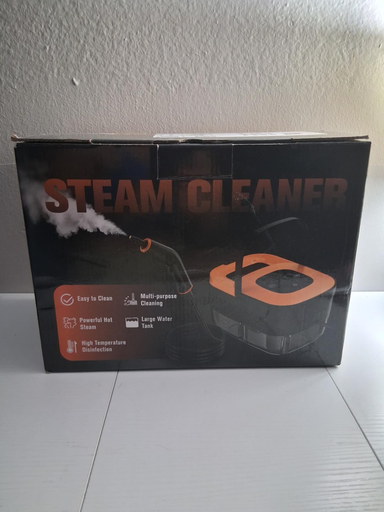Steam Cleaner, Portable Steamer for Cleaning with 16pcs Accessories, 6-Level Adjustable and 15s Heat-Up, Handheld Steam Cleaner for Home, Tile, Dirt, Grout, Grease, Car Detailing customer photo 2
