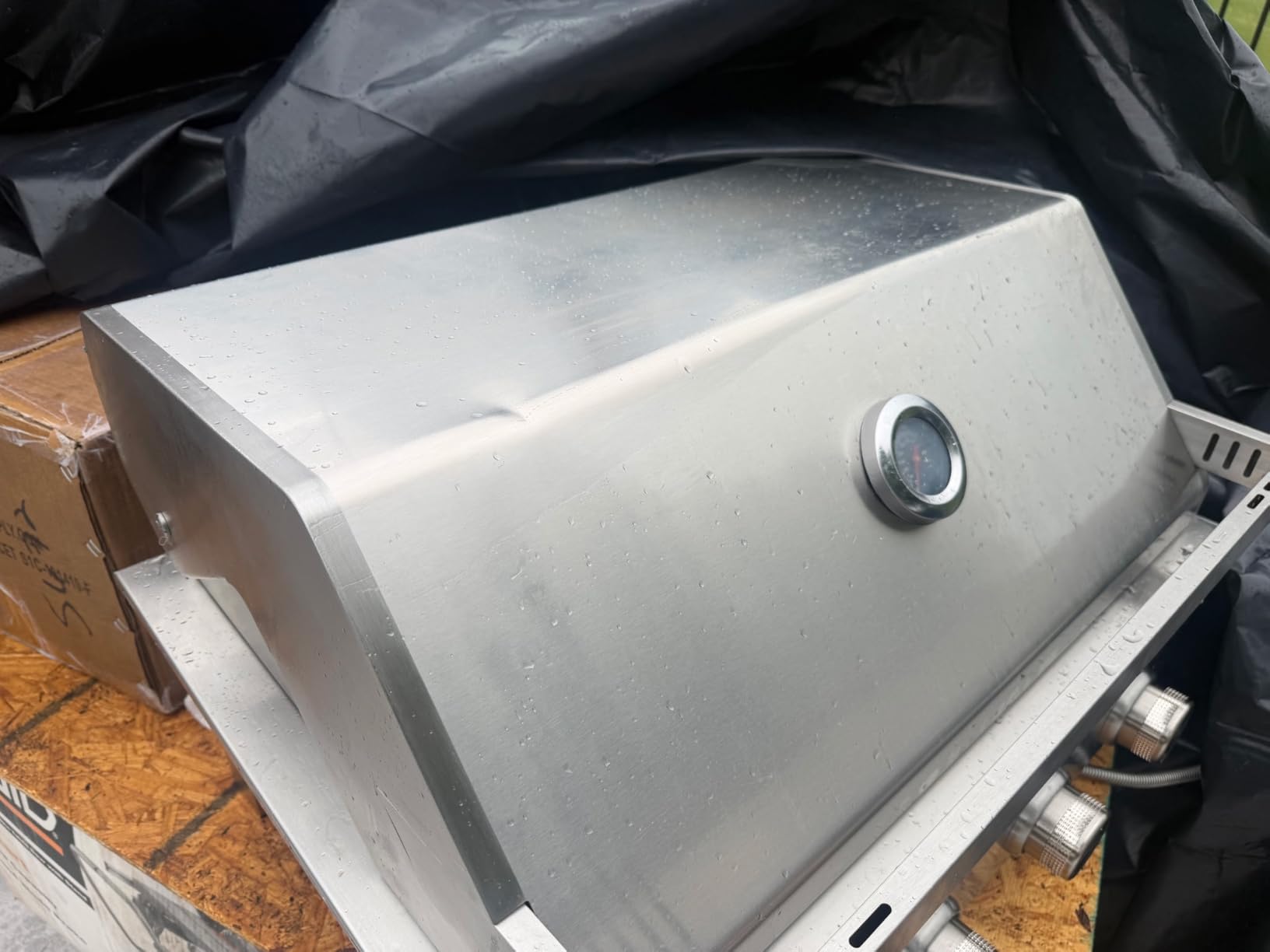 Built In 4-Burner Propane Gas Grill, 304 SS, 32000 BTU, 516sq.in., BBQ customer photo 2