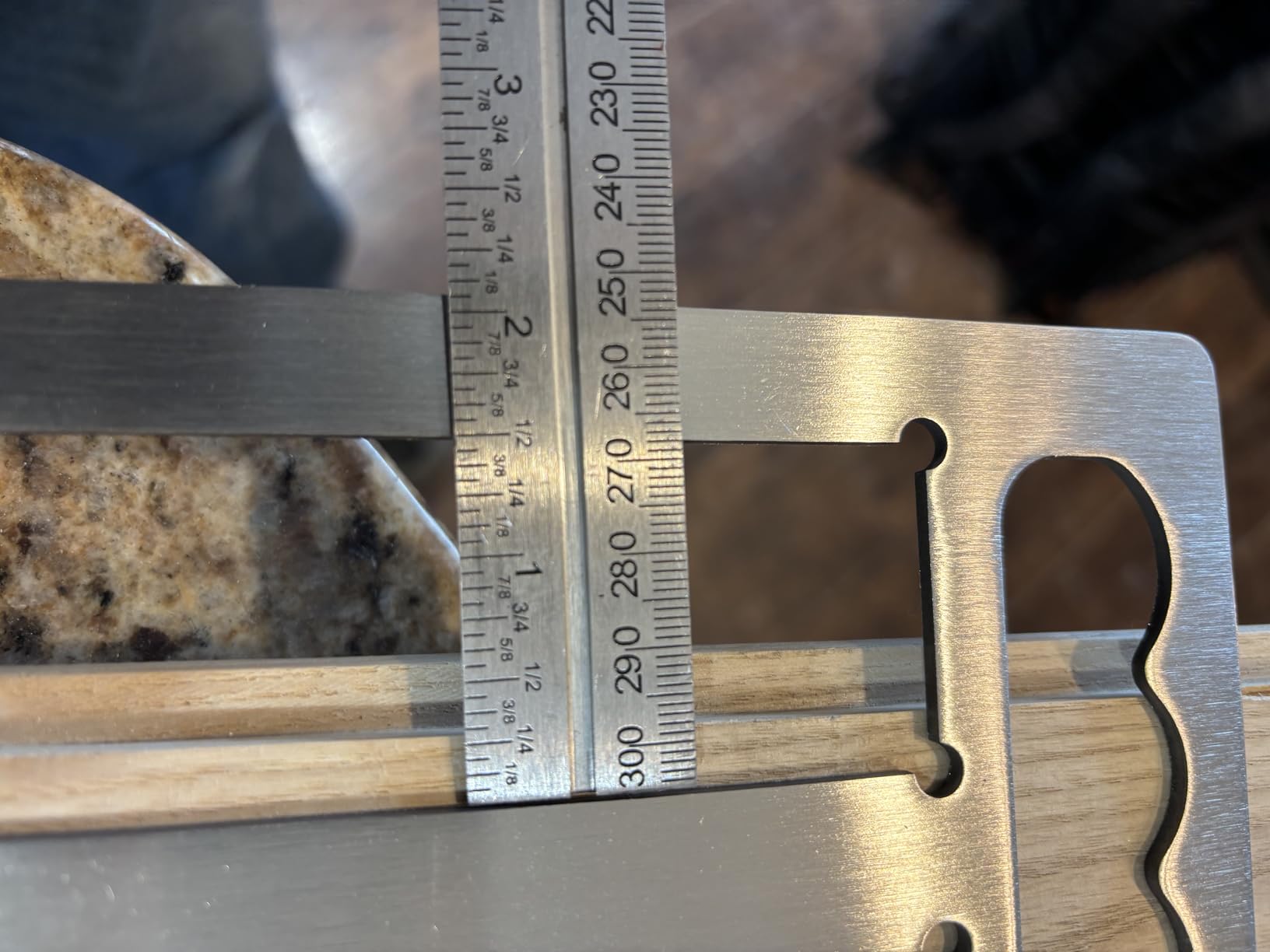 Timber Frame Tenon Gauge Tool with Handle, Durable Stainless Steel Mortise and Tenon Jig, Framing Tools for Carpenters for Carpenters & Beginner Wood Framers, Anti-scratch Woodworking Measuring Tool customer photo 1