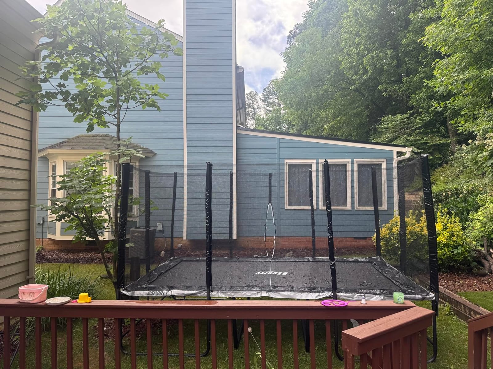 Ultra Rectangle Trampoline 8X14FT 2200LBS Weight Capacity Outdoor Square Gymnastics Heavy-Duty Trampolines with Full-Wrap Net Enclosure for Kids Adults customer photo 1