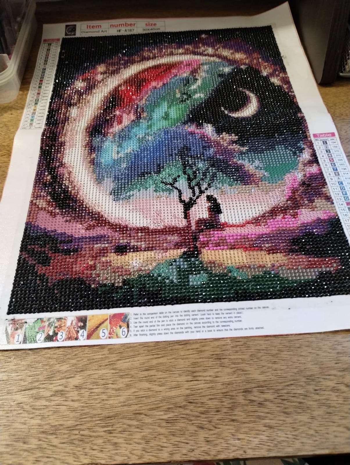 Diamond Paintings Kits for Adults,Glowing Dream Forest Diamond Arts Kits customer photo 2
