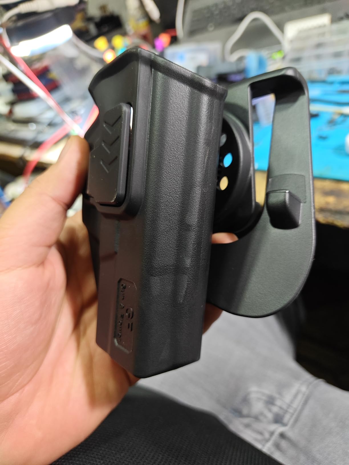 GUN & FLOWER OWB Holster Compatible with Glock 19 19X 22 23 26 32 34 44 45 customer photo 2