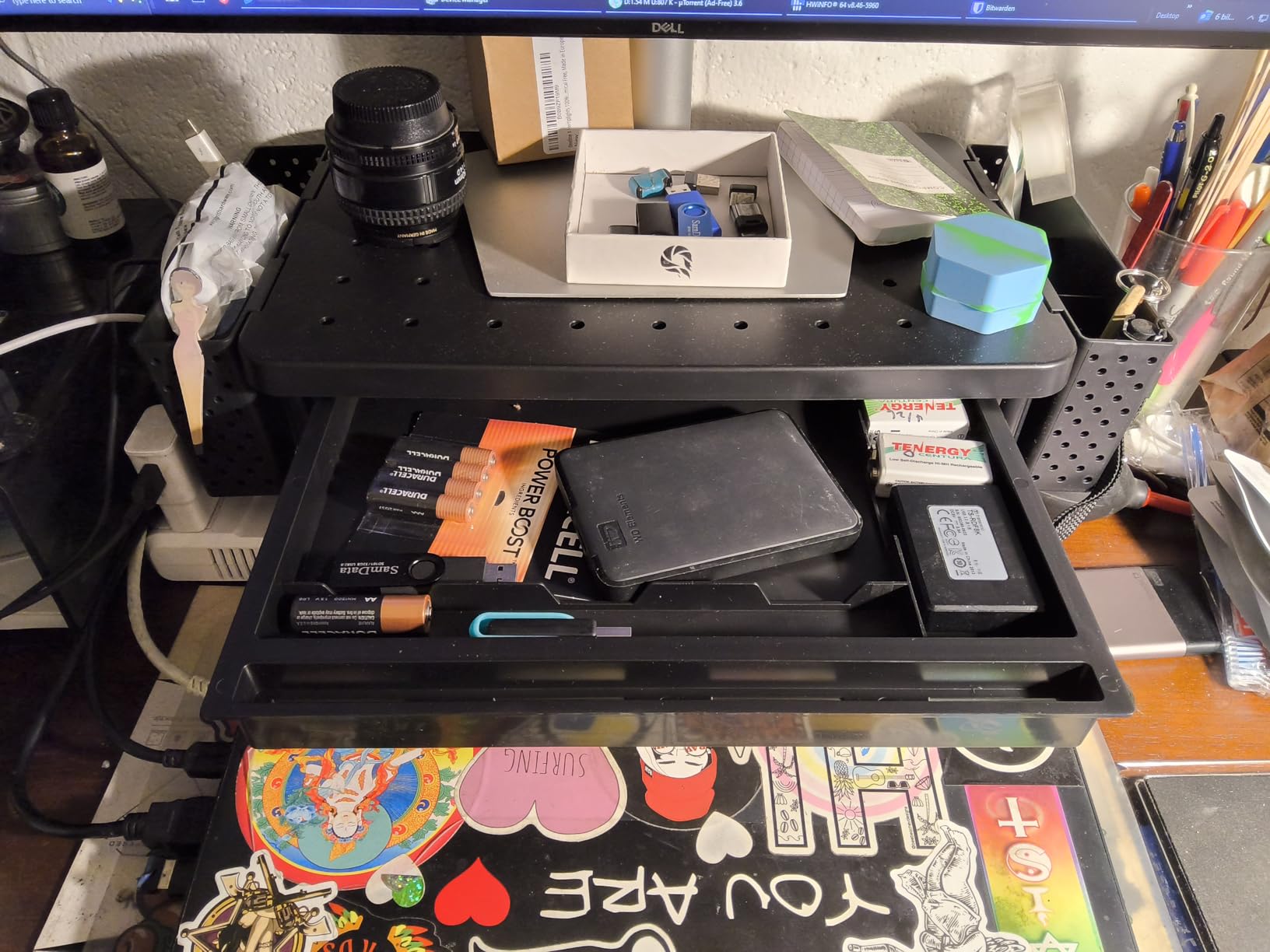 WALI Computer Monitor Stand with Storage and Pen Holder customer photo 2