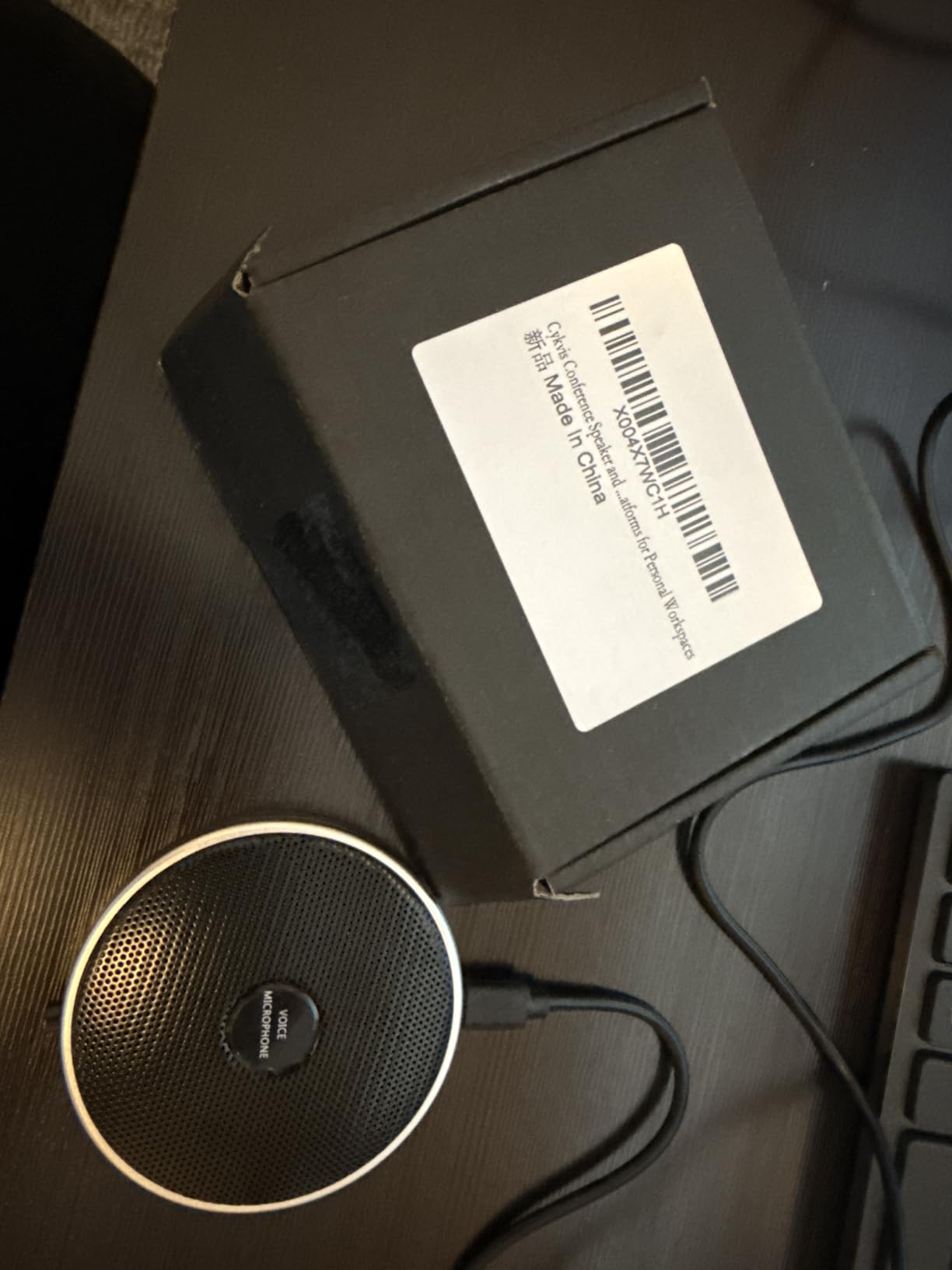 Conference Speaker and Microphone, Bluetooth Speakerphone for Small Meeting Room & Home Office,Wireless Conference Speaker 360°Voice Pick up with Noise Cancellation Mics for Computer/Laptop customer photo 2
