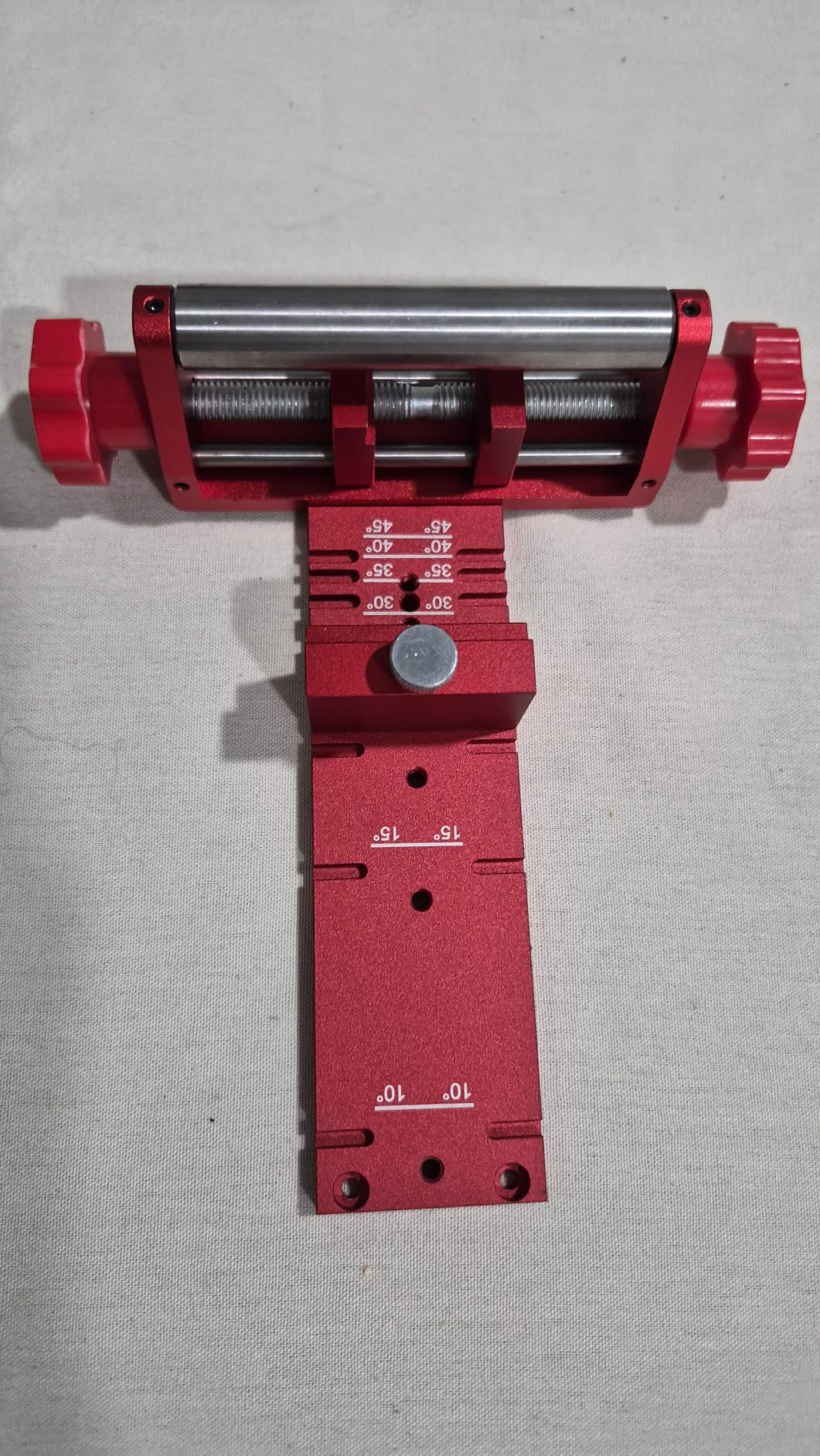 Precision Chisel Sharpening Jig & Guide, with Angle Fixture & Gauge (10-45) Sharpener for Wood Chisels and Plane Blades up to 2.8