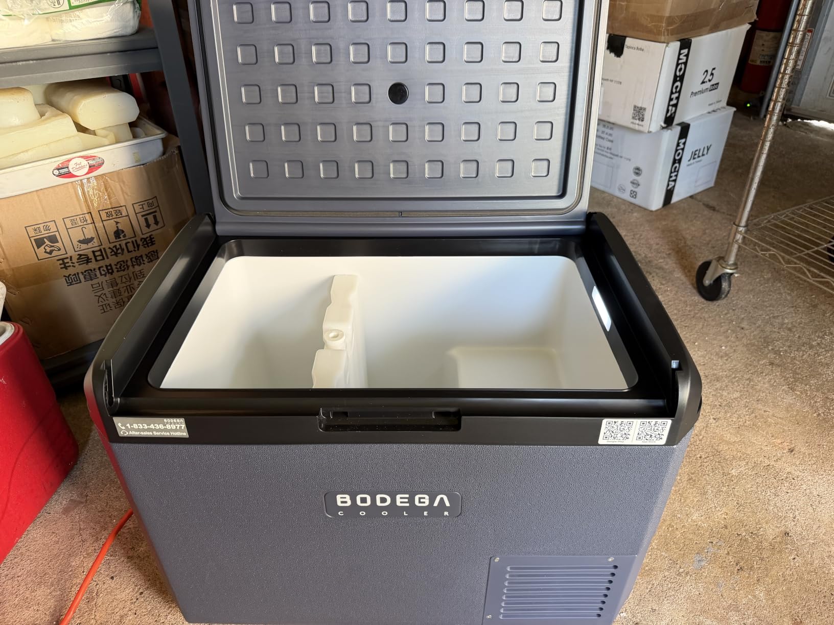 BODEGA COOLER Car Refrigerator Dual Zone,79QT Portable Freezer -4°F to 68°F, 12V Electric Cooler with Wheels & Handle, Ultra-Quiet ≤31dB, Fast Cooling for Camping, RV, Van Life & Road Trips customer photo 1